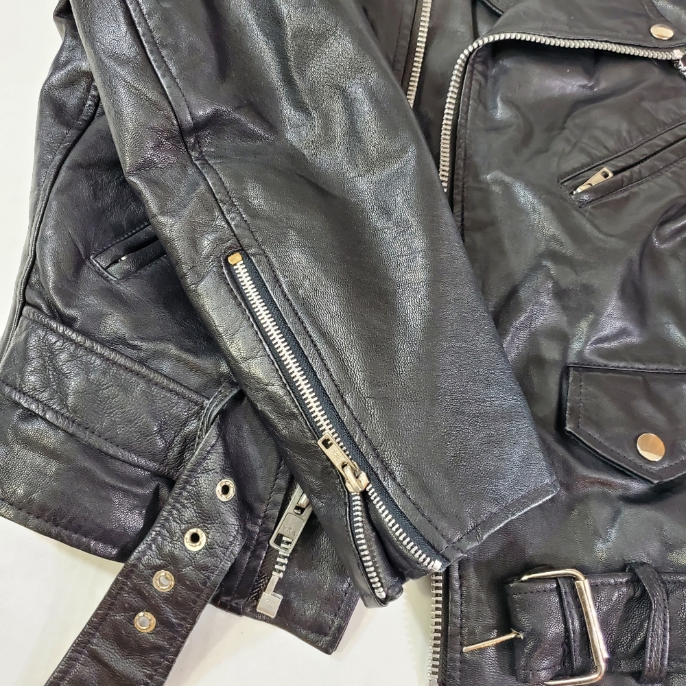 American Armor Men's Leather Jacket Size Small - Picture 5 of 8